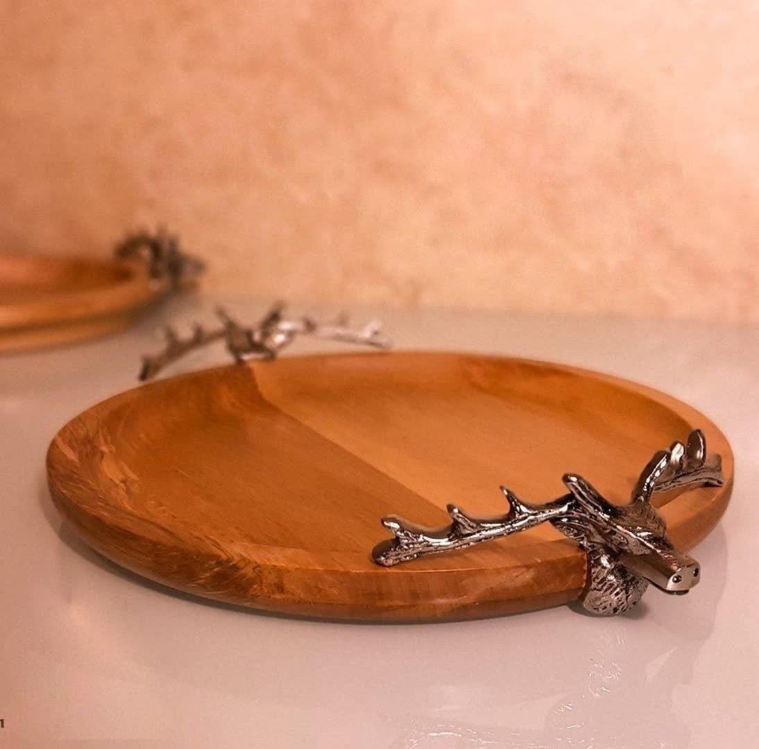 سینی چوبی مدل گوزن مدرن