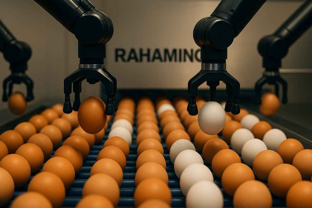 دستگاه سورتینگ تخم‌مرغ؛ کلید بسته‌ بندی حرفه‌ای با دقت نیم‌ گرم و کیفیت صادراتی