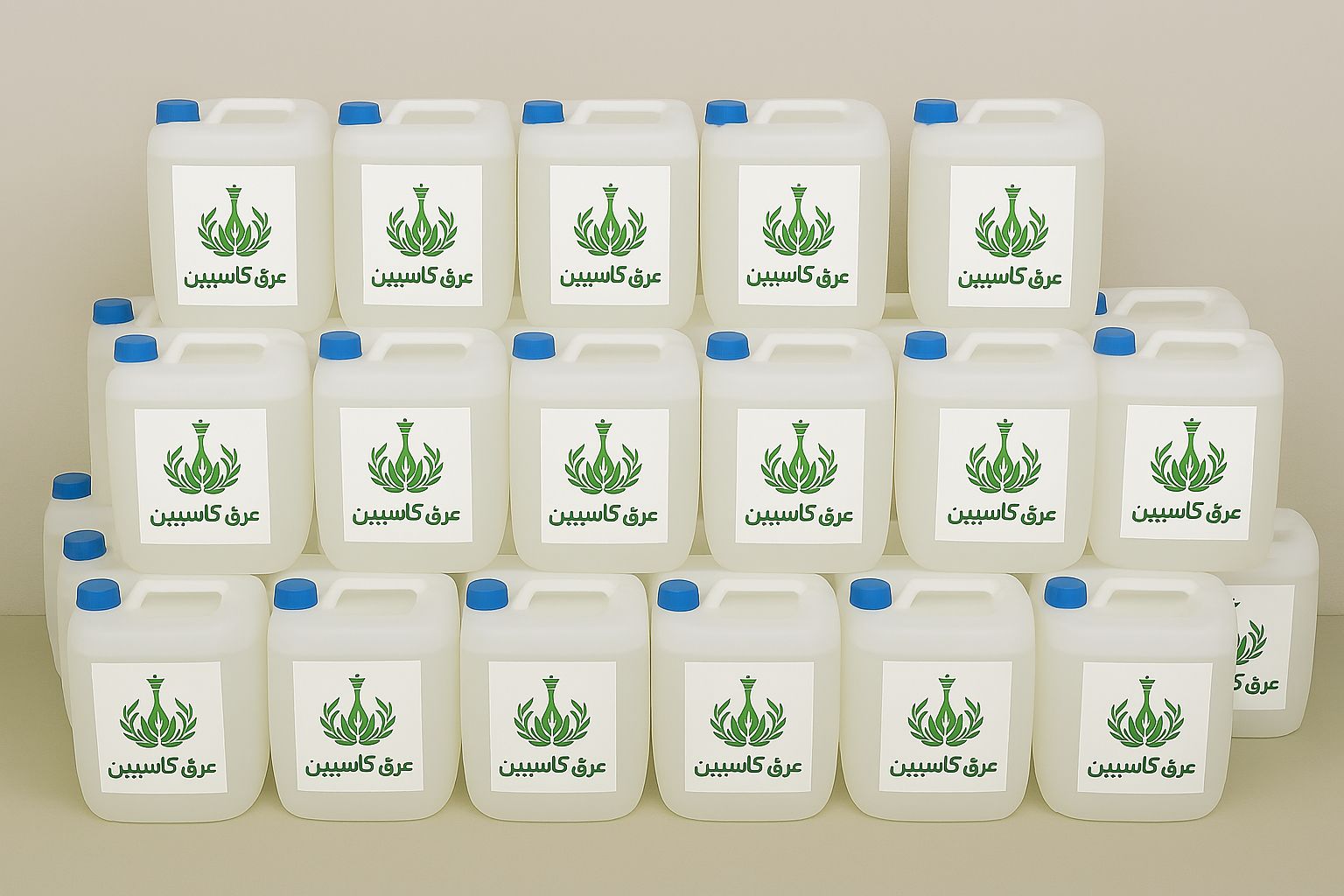 عرق کاسپین طبیعت در حجم باله بطری ۲۰ لیتری صرفه اقتصادی برای مصارف زیاد و پخش عمده و قیمت رقابتی کیفیت عالی