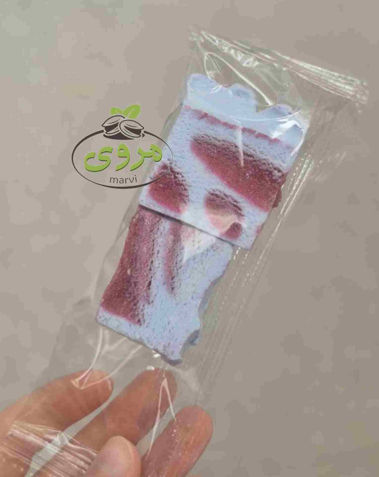 بستنی خشک پیلو پک شده با طعم بلوبری و شاتوت