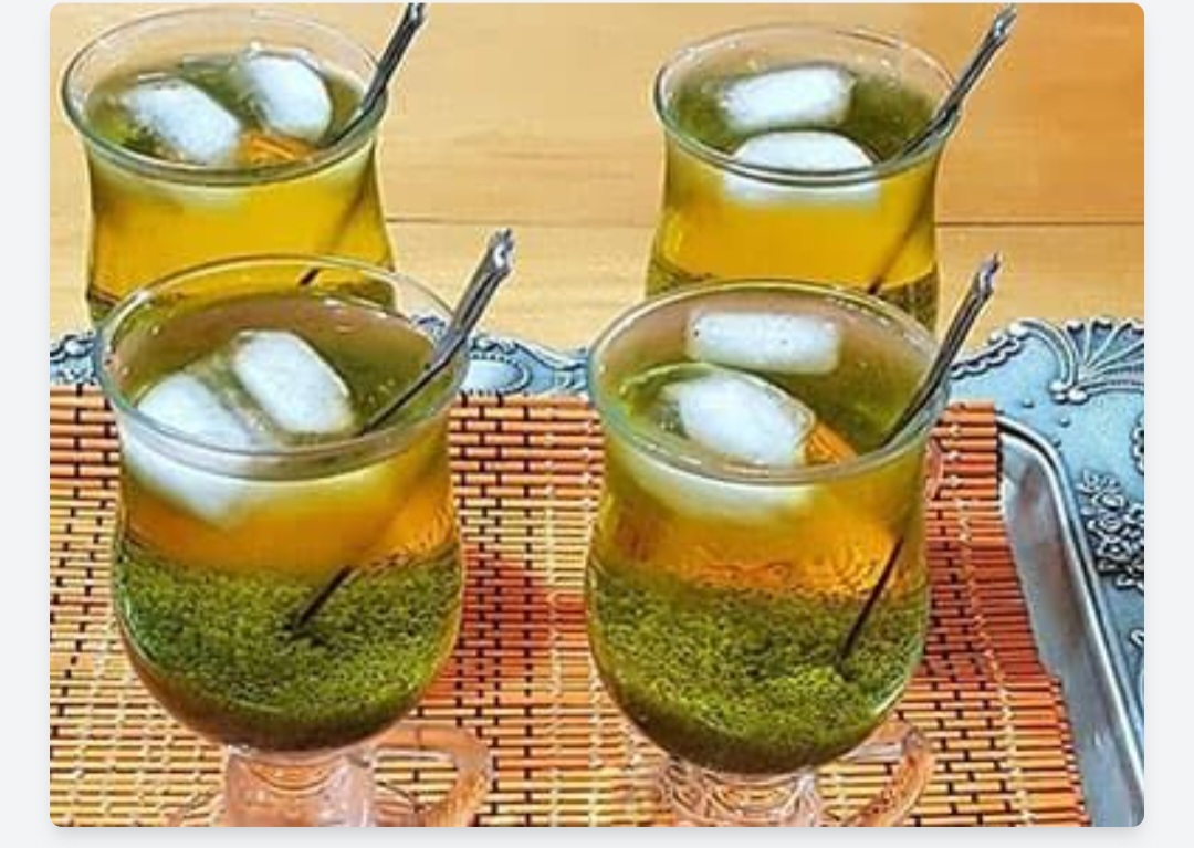 فروش عمده شربت زعفران با تخم شربتی