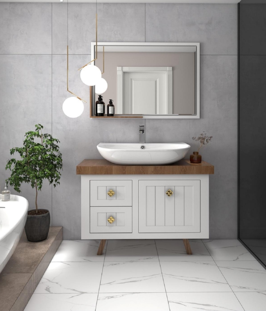 قیمت عمده روشویی رو کابینتی کاسپین