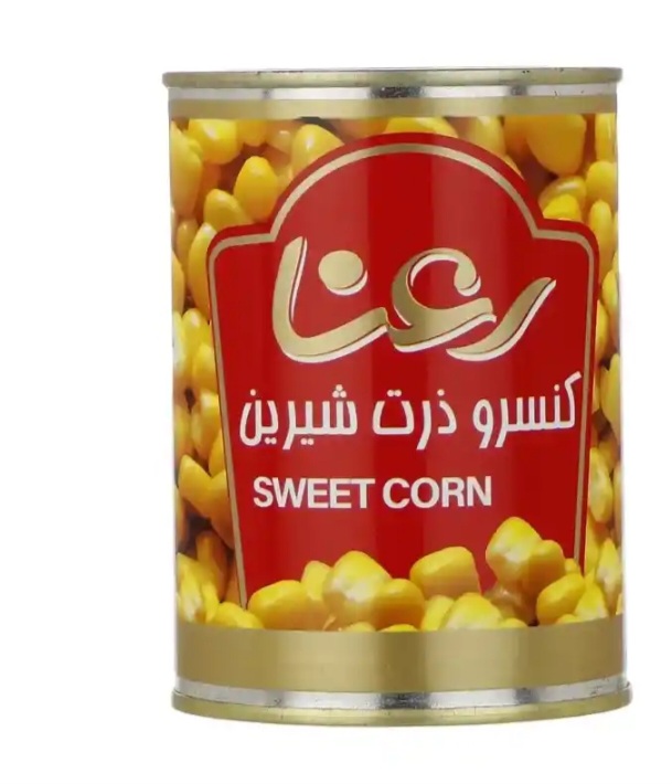 خرید کنسرو ذرت شیرین رعنا + قیمت عالی با کیفیت