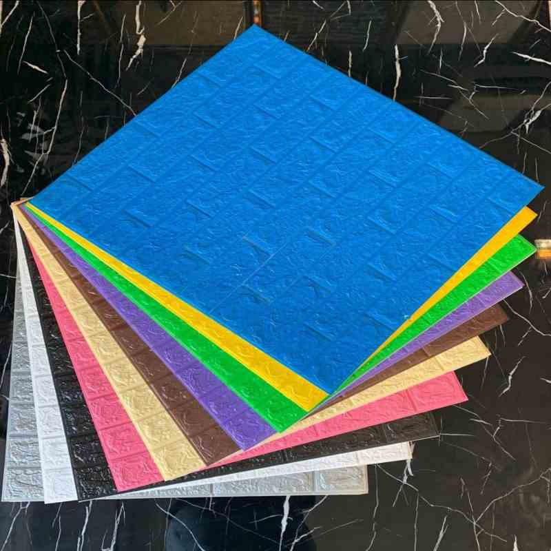 دیوارپوش فومی طرح‌دار + نصب بدون ابزار