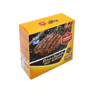 قیمت همبرگر ممتاز ۶۰% گوشت ۴ عددی ۴۰۰ گرمی
