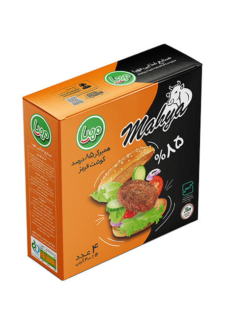 قیمت همبرگر ممتاز ۸۵% گوشت ۴ عددی ۴۰۰ گرمی