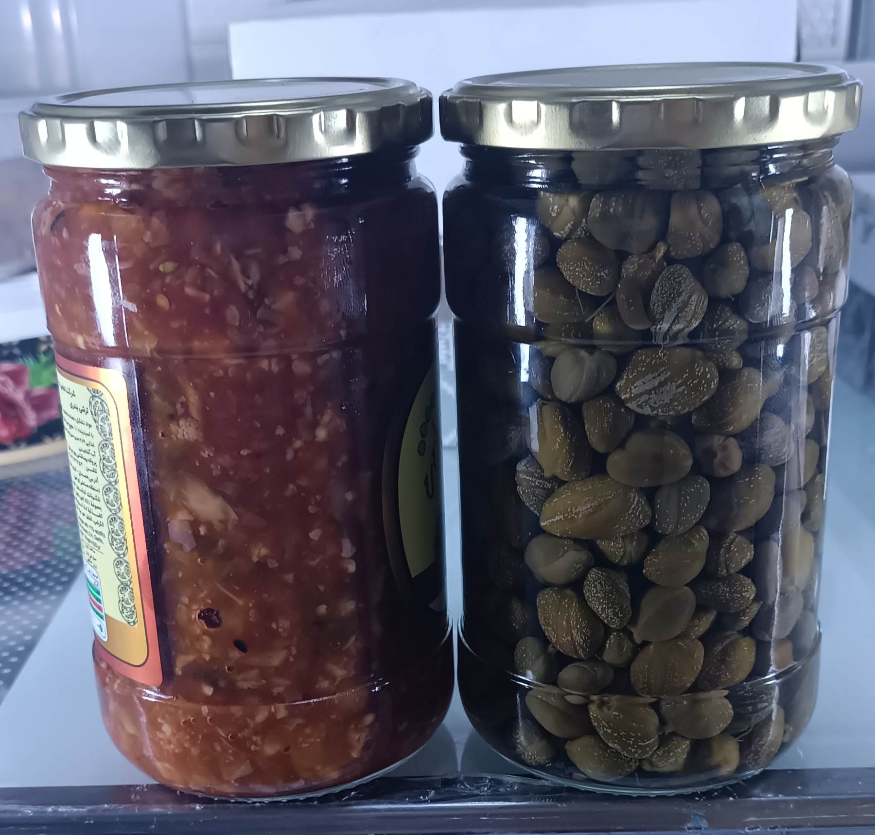 فروش عمده ترشی بندری تند صادراتی شیشه ۷۵۰ گرمی