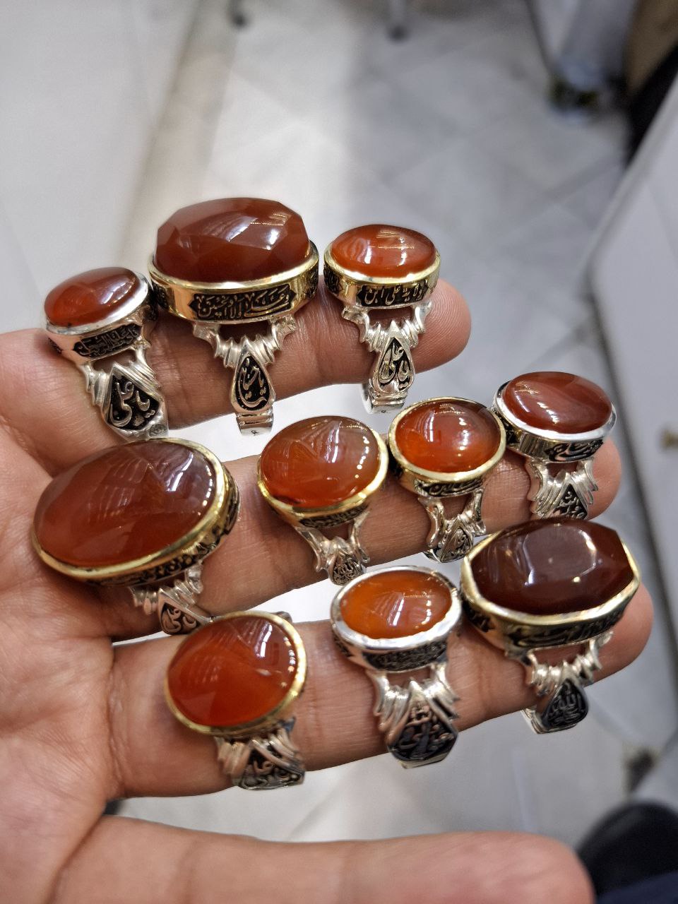 انگشتر دست ساز یمنی مردانه اعلا