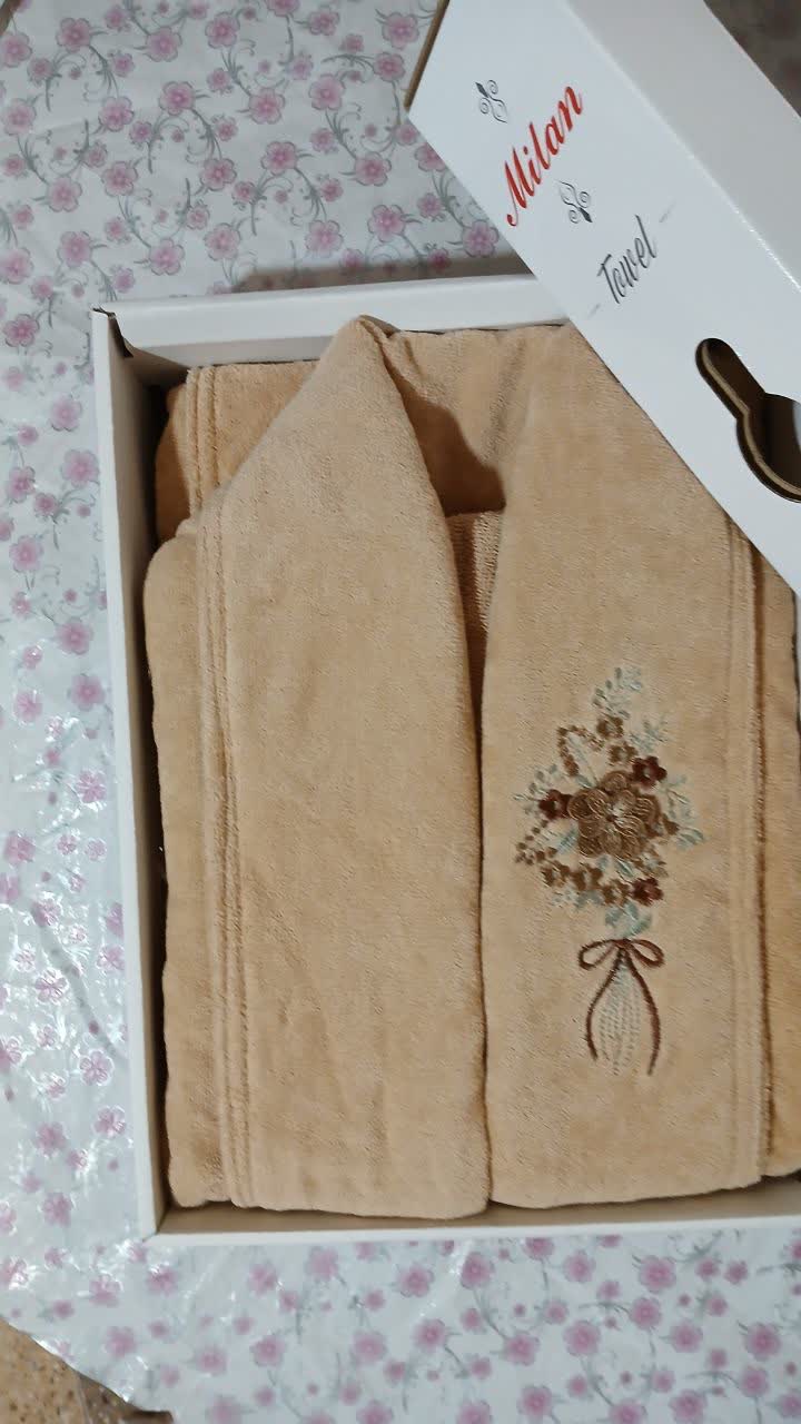 خرید عمده حوله تن پوش اصفهان + گلدوزی شده شیک