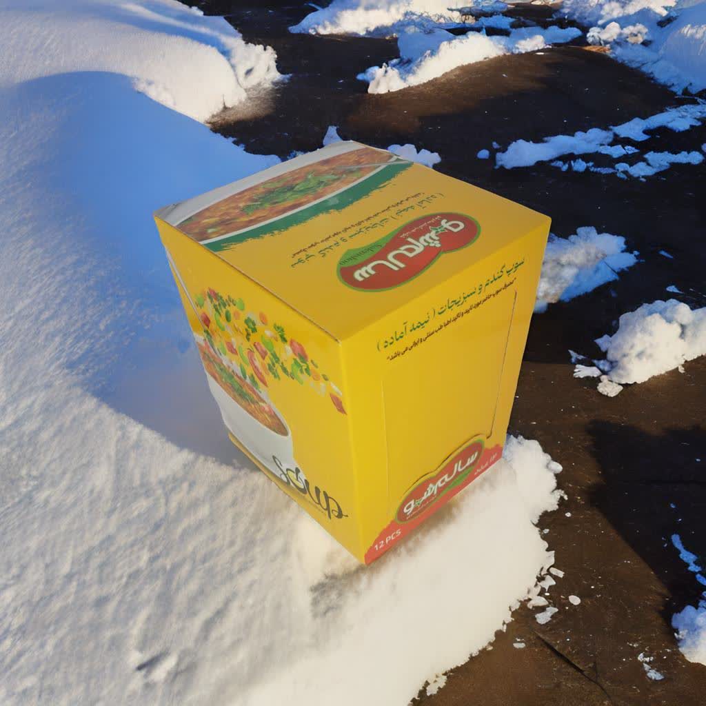 سوپ مقوی گندم و سبزیجات (نیمه آماده)
