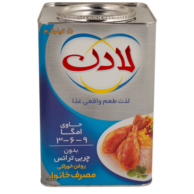 فروش ویژه روغن نیمه جامد ۵ کیلویی لادن + قیمت استثنایی