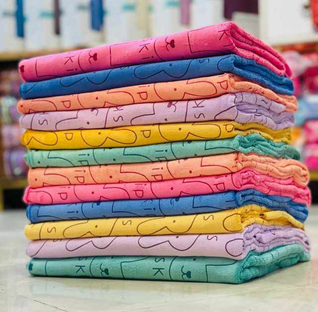 قیمت ارزان + فروش ویژه عمده حوله میکرو ۳۰۰ گرمی اسلیپ، خرگوشی، برجسته و خرسی
