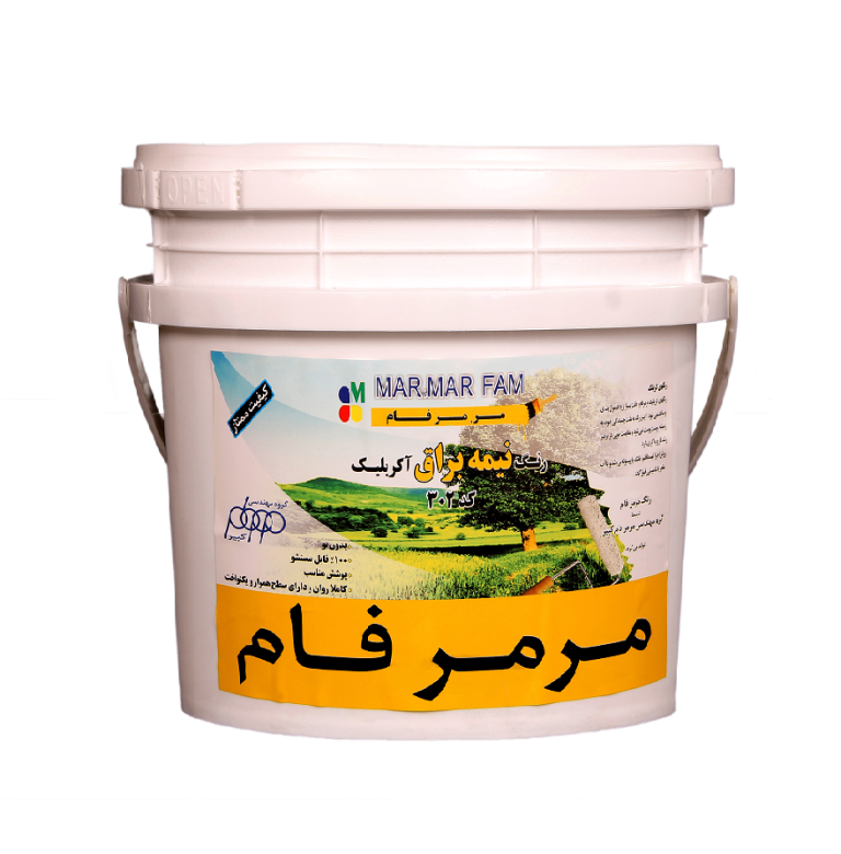 رنگ اکریلیک نیمه براق مرمرفام کد 302 + خرید