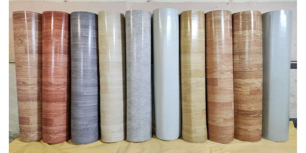 کفپوش رولی پشت نمد دار pvc طرح چوب + نصب سریع و آسان
