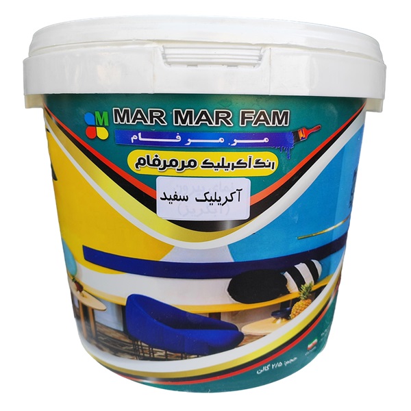 رنگ آکریلیک قابل شستشو انتخابی بادوام و کاربردی برای دیوارهای داخلی