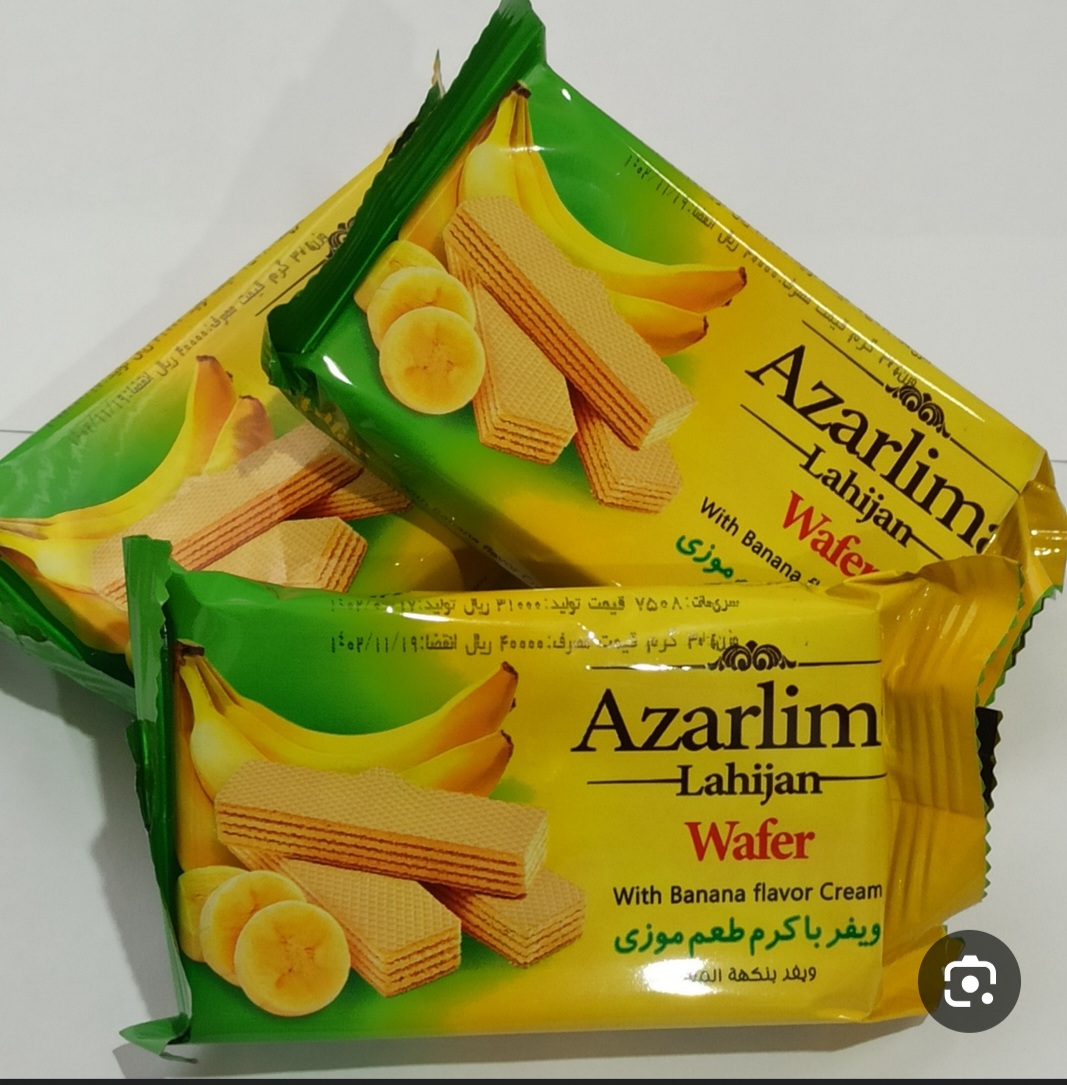 ویفر موزی + قیمت خرید