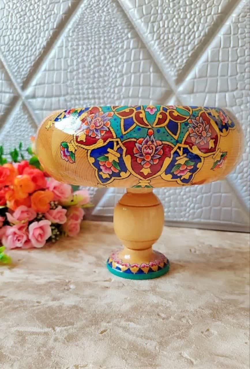 میوه خوری مینا کاری چوبی