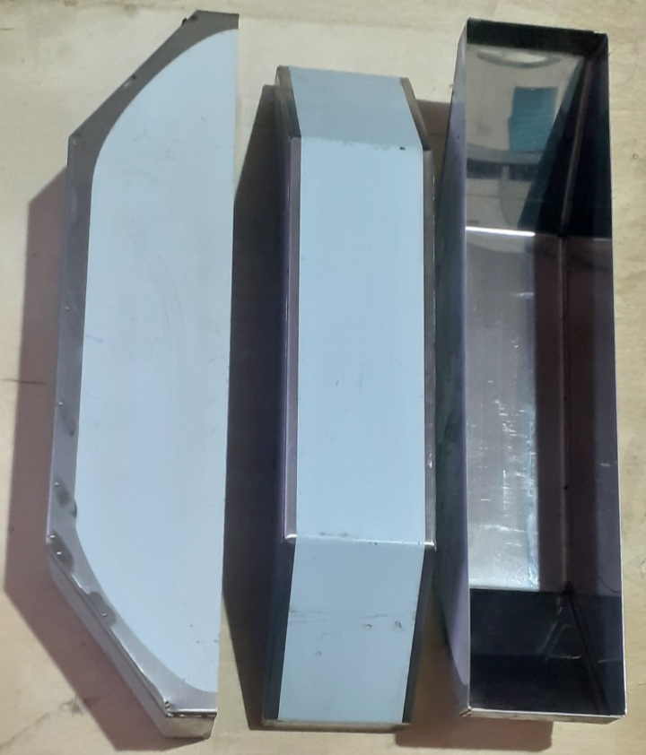 ساخت کاور استیل خش دار + روکش دار