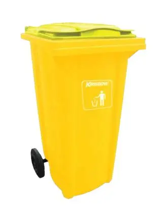 خرید عمده سطل زباله 120 لیتری چرخدار