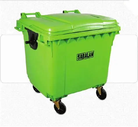 خرید عمده سطل زباله 1100 لیتری پلاستیکی