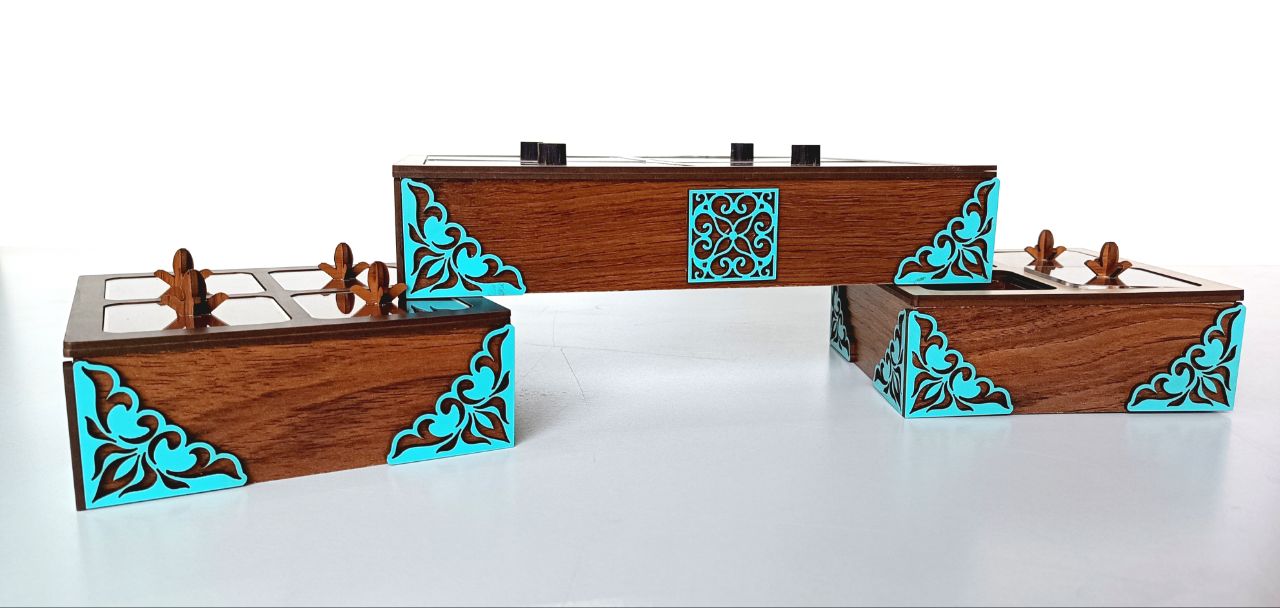 خرید باکس چوبی طرح دار
