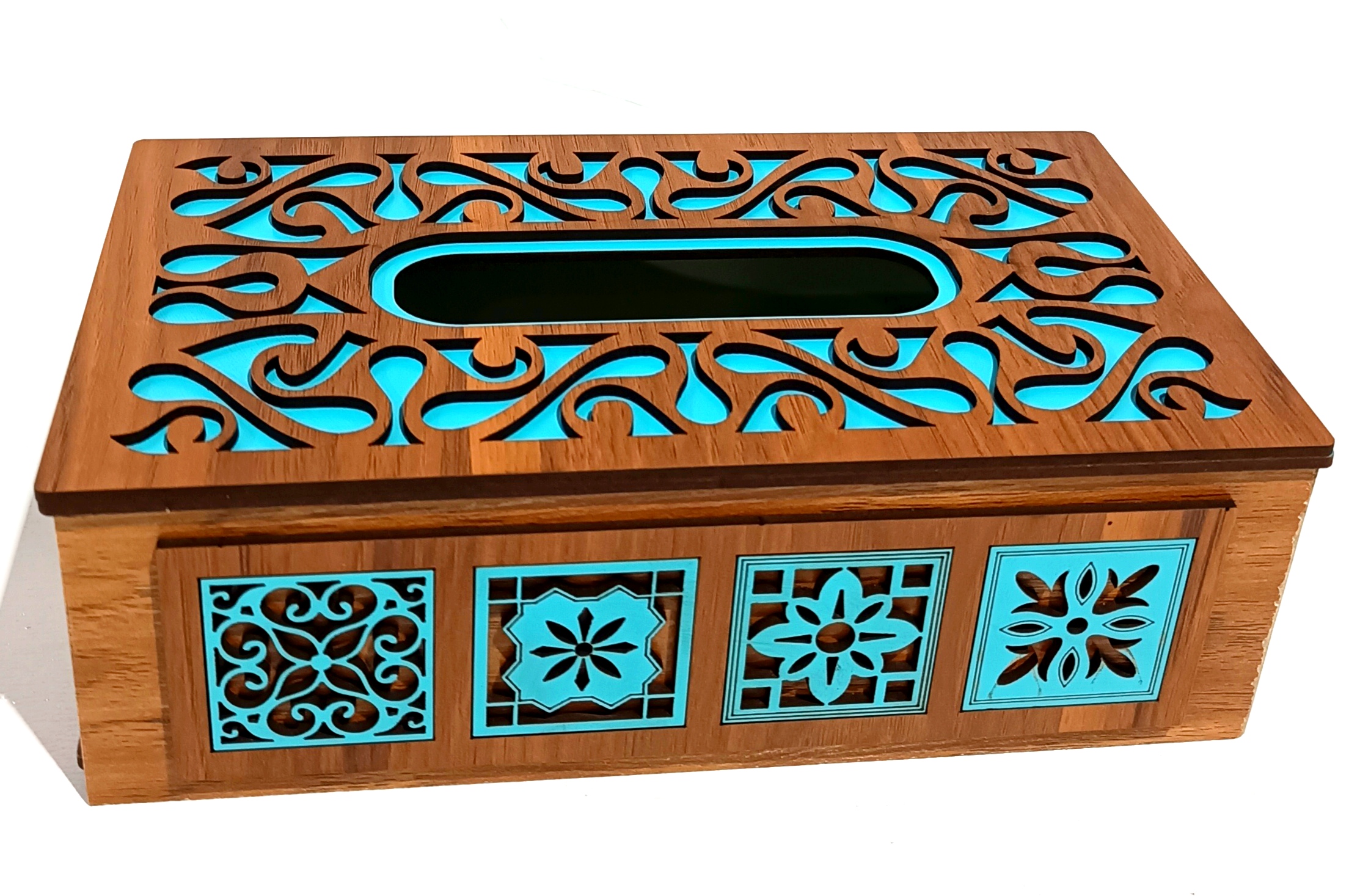 فروش عمده جعبه دستمال چوبی (8میل) فوق العاده مستحکم و زیبا
