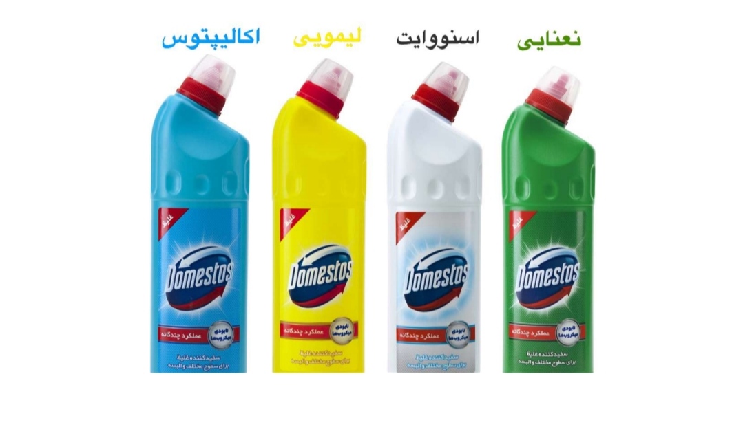 مایع سفیدکننده دامستوس رنگ آبی + خرید ارزان
