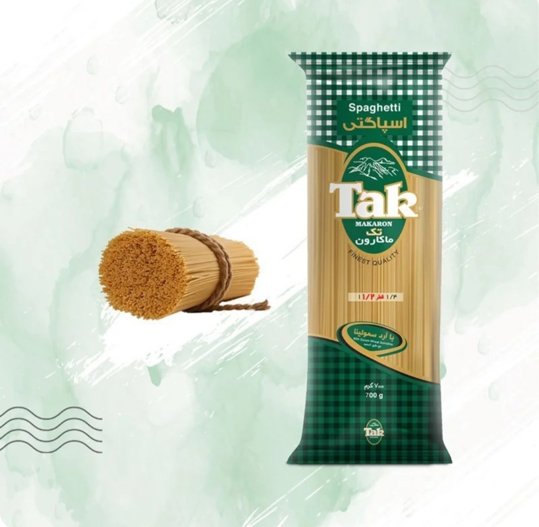 قیمت ماکارونی اسپاگتی تک 700 گرمی + انتخاب عالی
