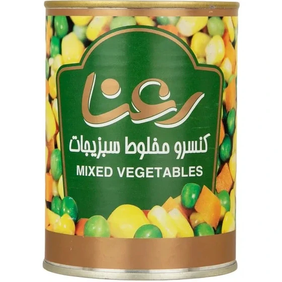 قیمت کنسرو سبزیجات خوش رنگ + با قیمت باور نکردنی