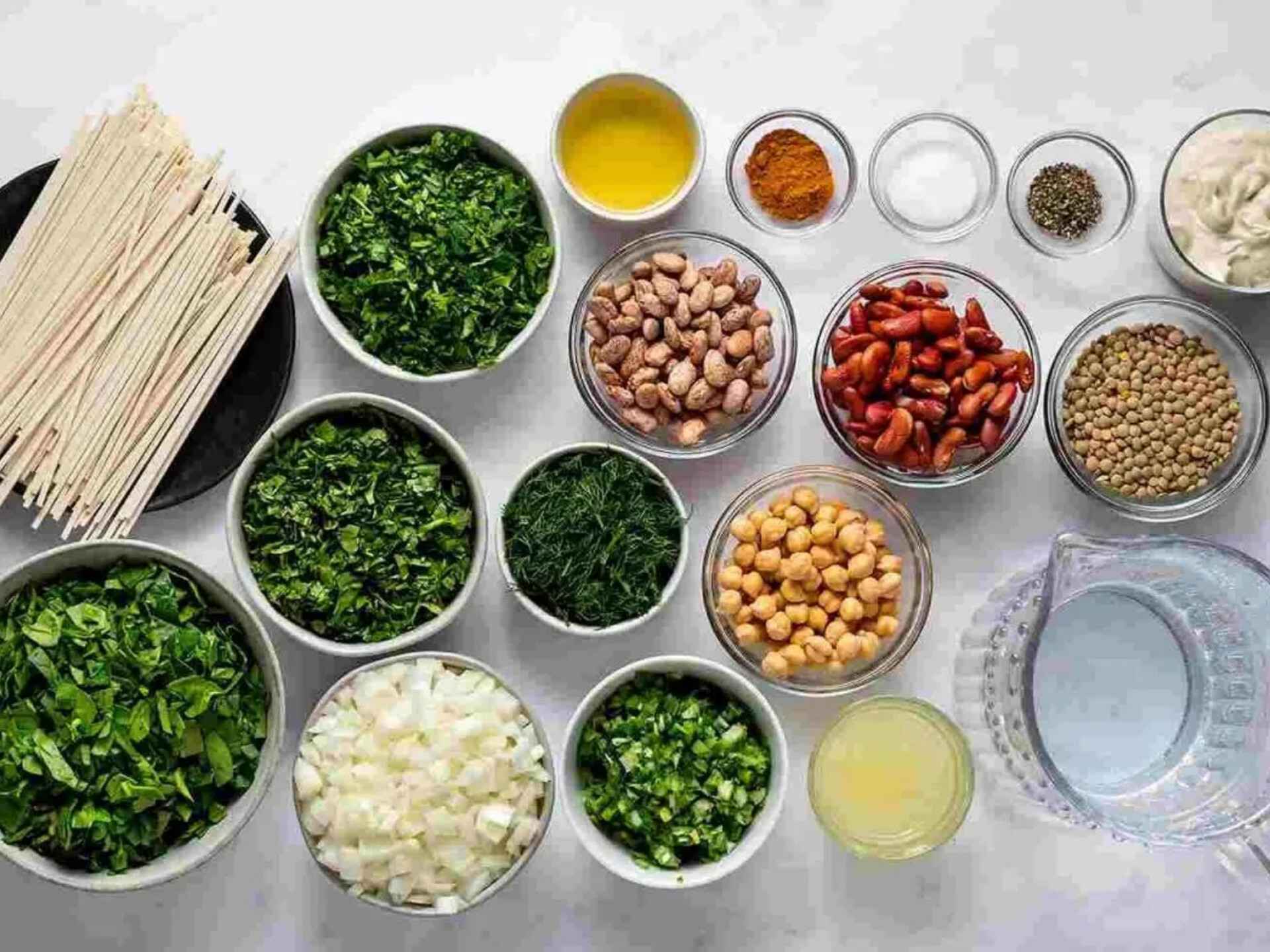 سبزی آش تازه