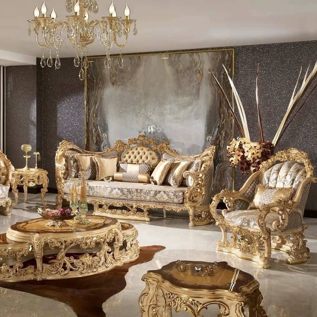 خرید مبلمان سلطنتی پرکار سنگین