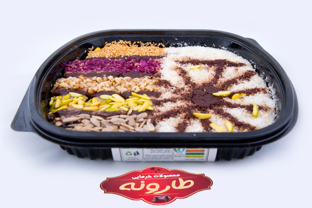 خرید رنگینک خرما یی با مغز گردو