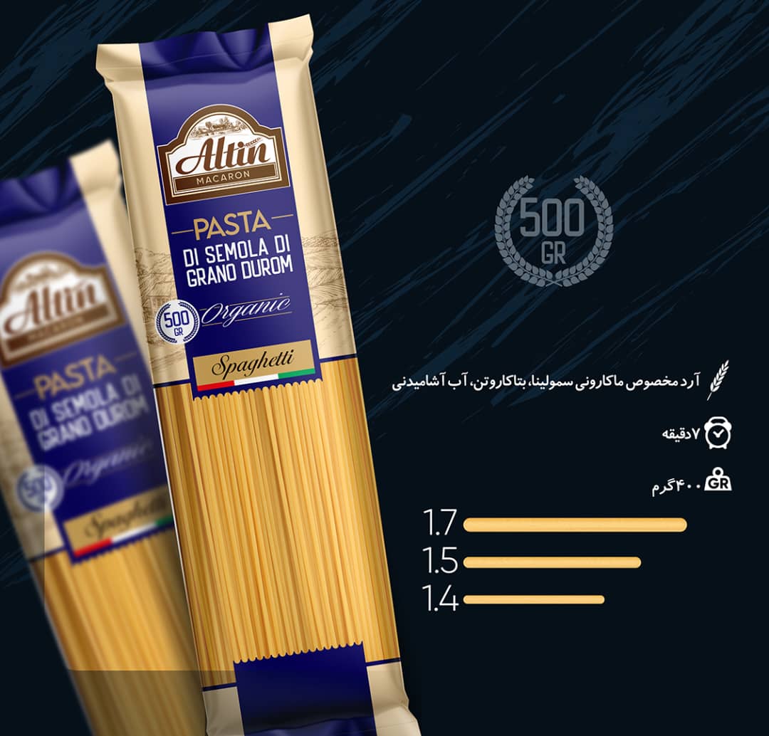 قیمت عمده ماکارونی خوش طعم و خوش پخت التین