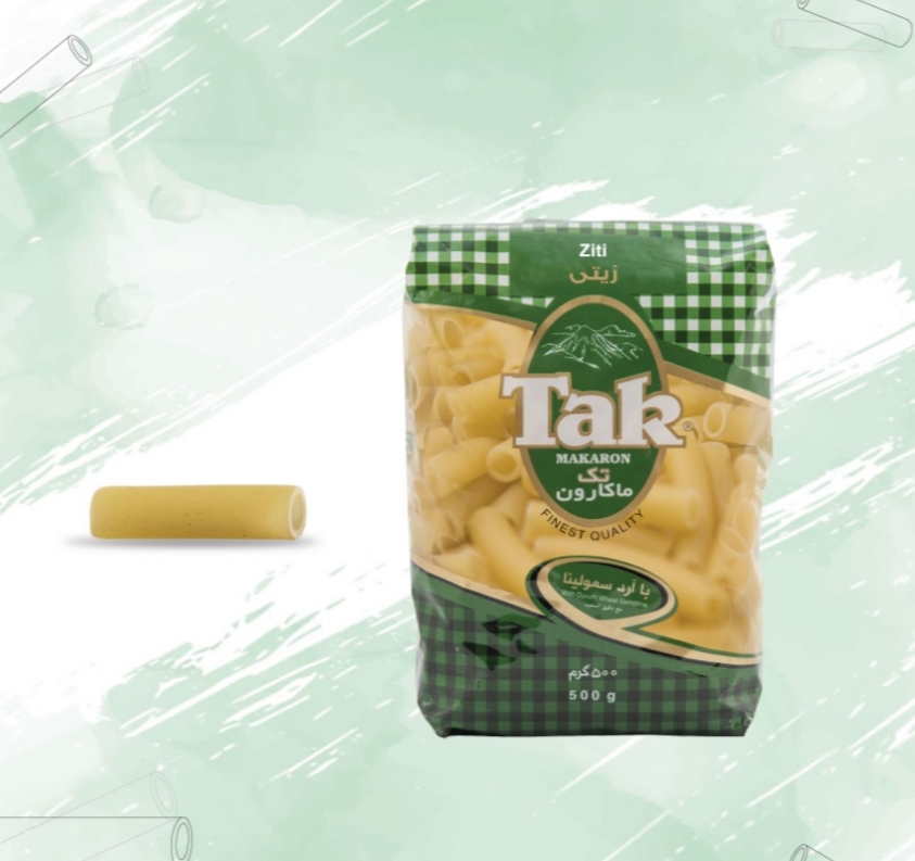 قیمت ماکارونی زیتی تک ماکارون 500 گرمی + انتخاب عالی