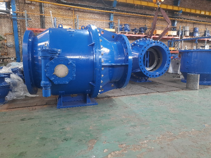 خرید شیر سوزنی سایز DN 400 فشار کاری ۱۶ بار با سیت و پیستون استینلس استیل