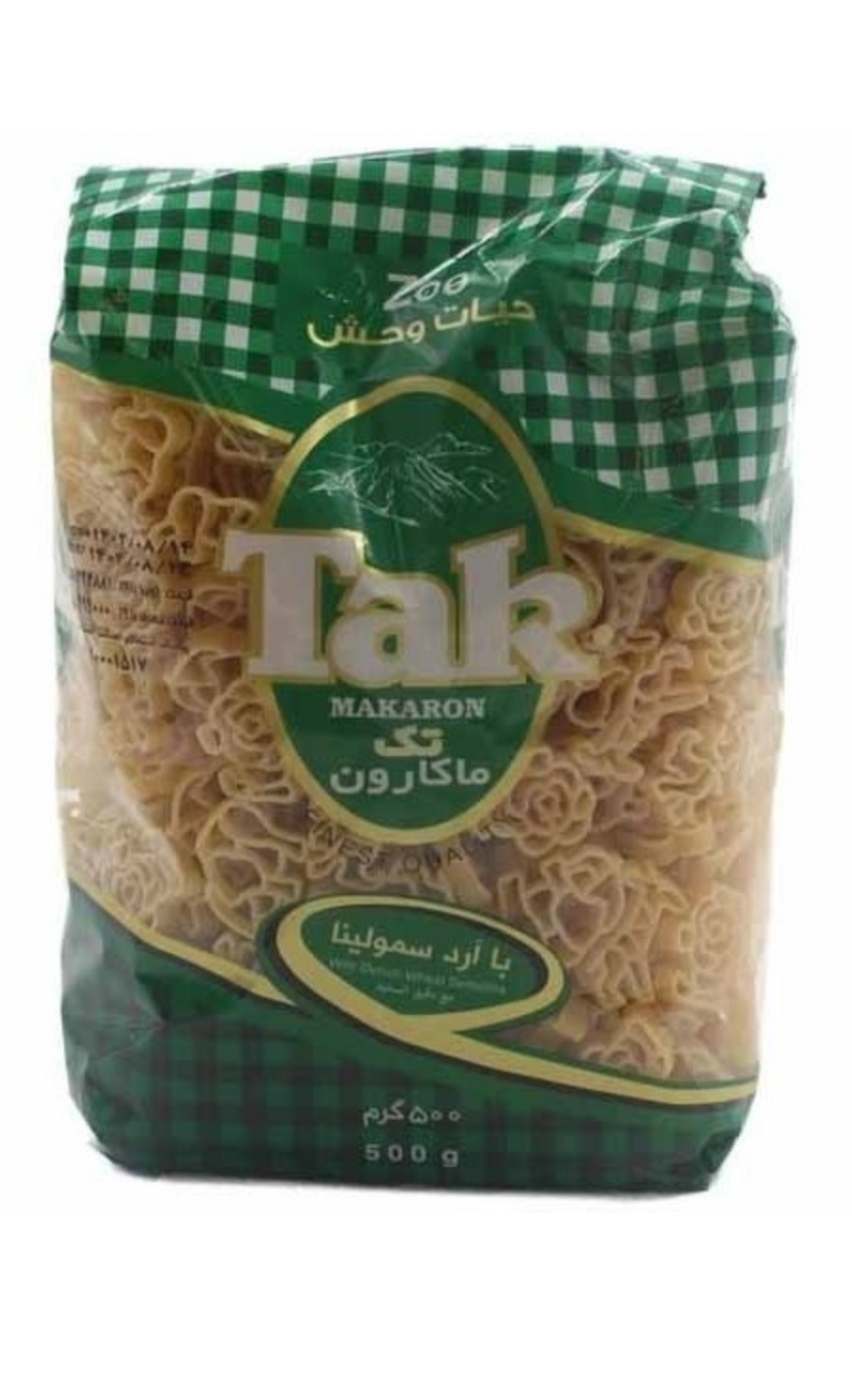 قیمت ماکارونی حیات وحش تک ماکارون 500 گرم + خرید عمده