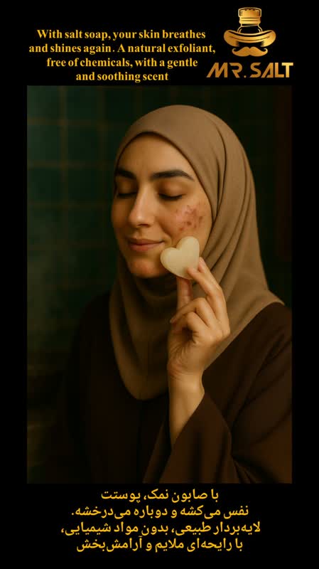 لایه بردار پوست با صابون نمک