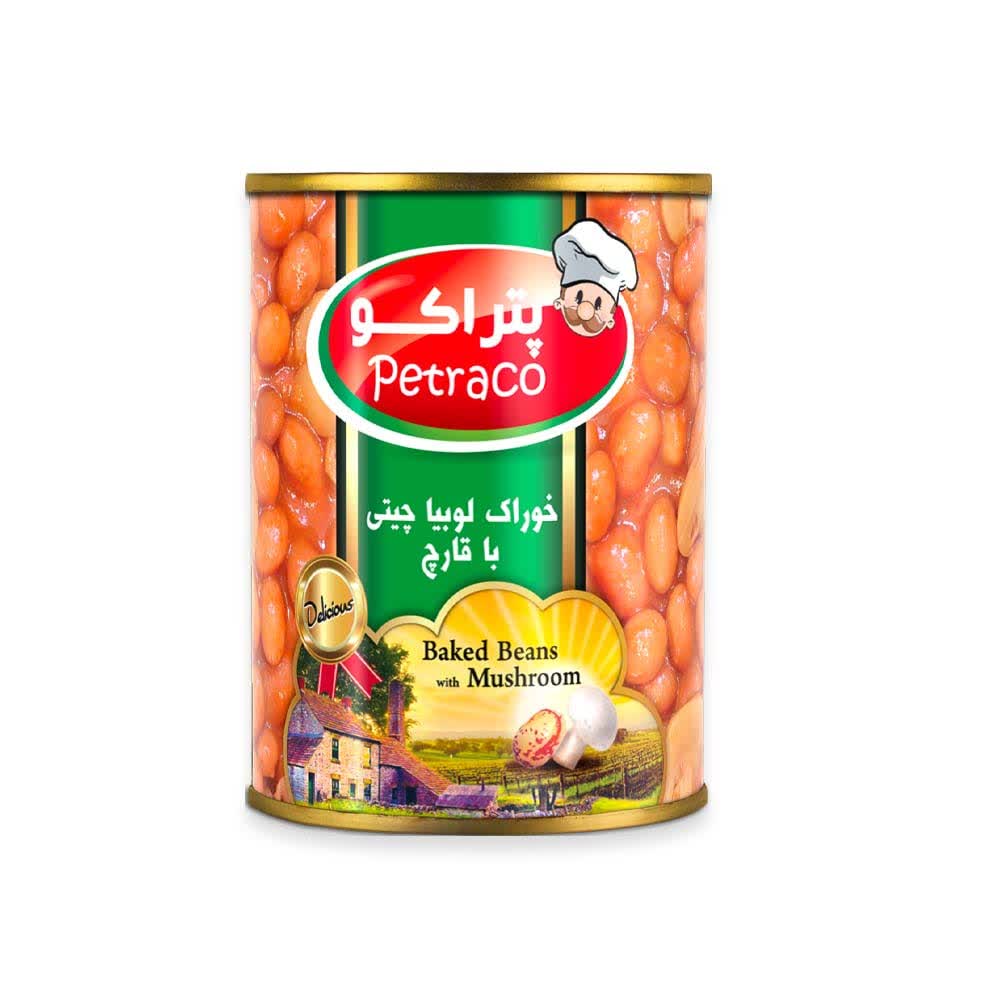 فروش کنسرو لوبیا چیتی با قارچ