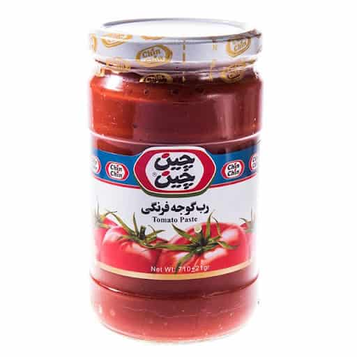 فروش و‌ قیمت رب گوجه شیشه ای چین چین + فروش ویژه