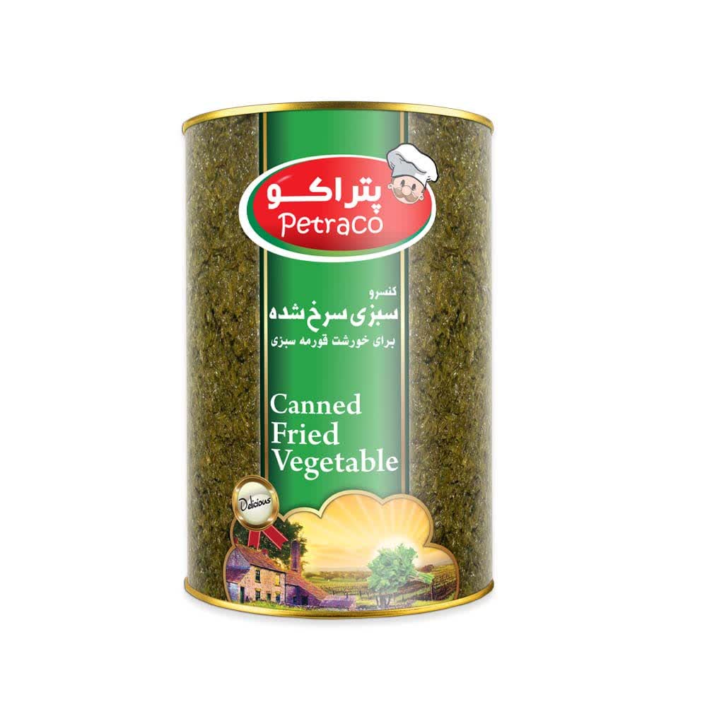 کنسرو سبزی سرخ شده ۴ کیلویی درب کلید دار + فروش