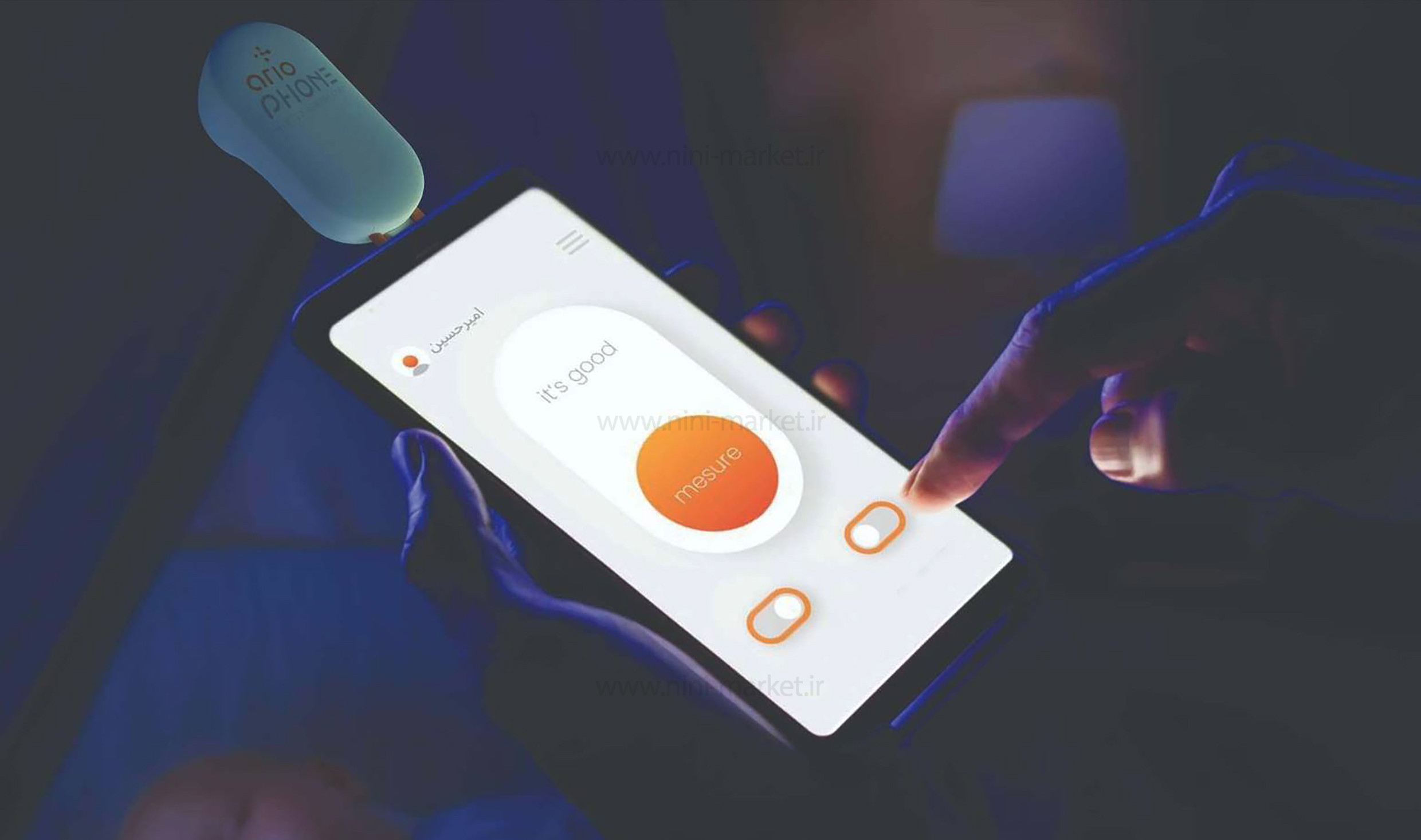 فروش دماسنج غیر تماسی هوشمند قابل اتصال به موبایل با قیمت استثنایی