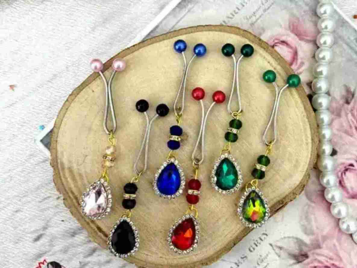 خرید و قیمت عمده گیره روسری مجلسی + فروش ویژه