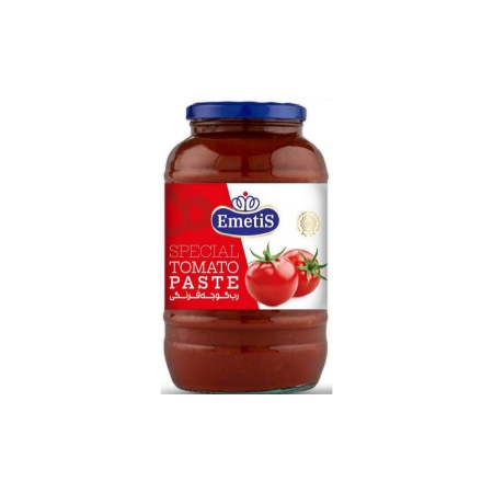 رب گوجه شیشه ای 1500 گرمی إمتیس شیراز + فروش ویژه
