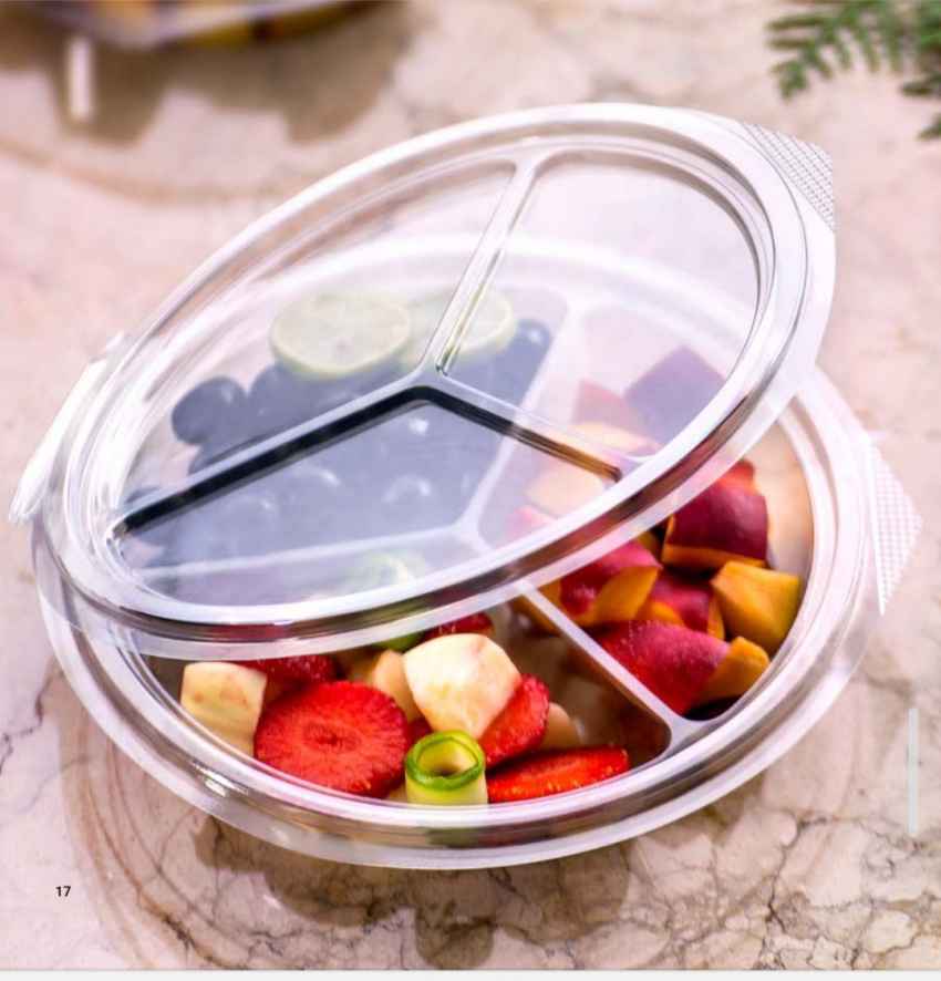 قیمت ظرف سه خانه گرد