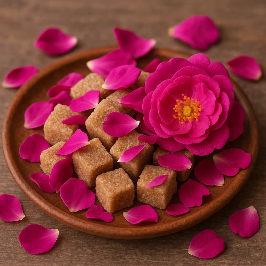 قیمت پخش قند قهوه ای گل محمدی