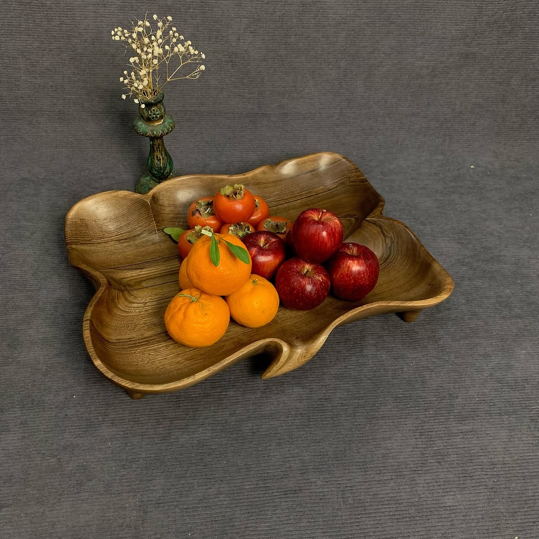 سینی میوه خوری چوبی خرید