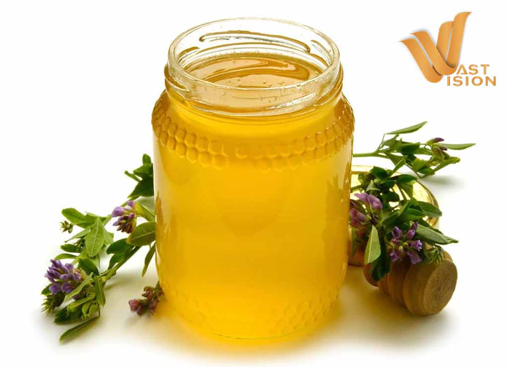 قیمت عسل یونجه اعلا شیشه های 2 کیلویی + فروش عمده
