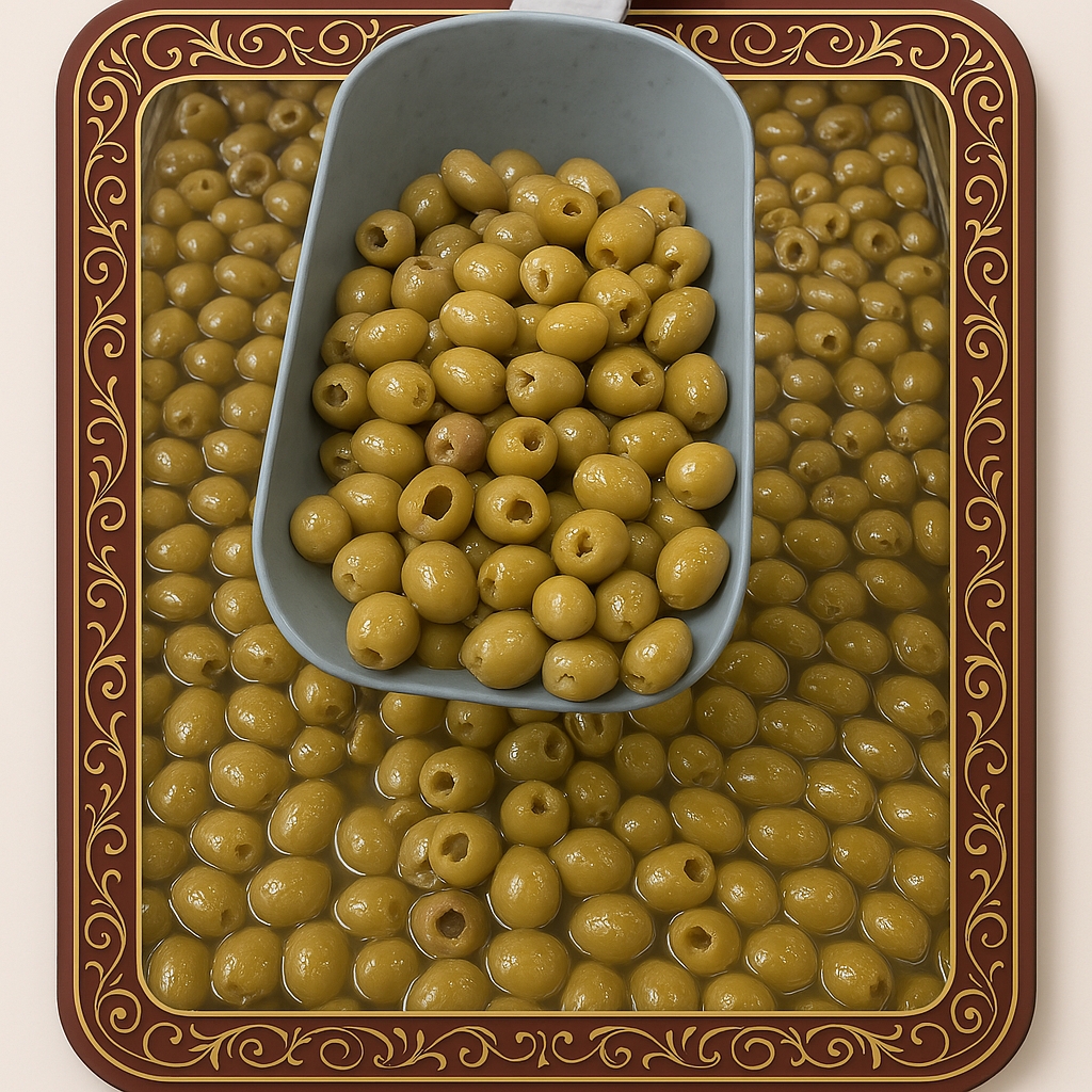 خرید و قیمت عمده زیتون‌ بی هسته درجه یک طارم علیا + فروش استثنایی
