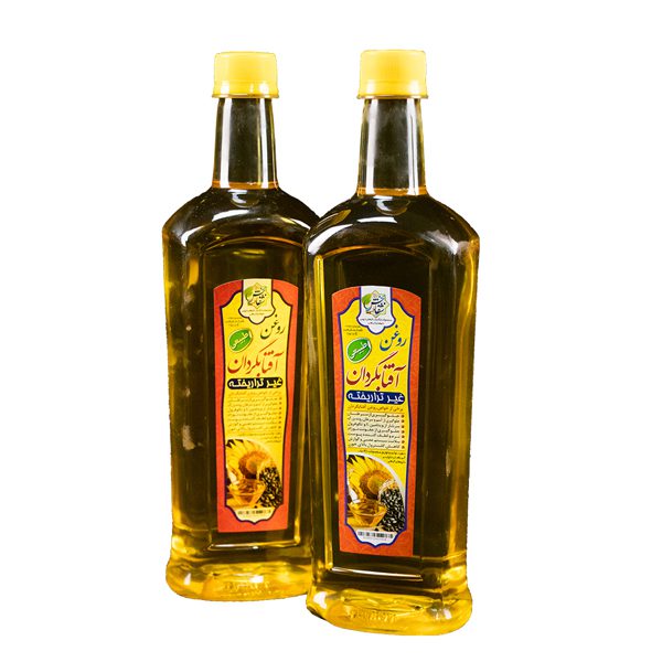 قیمت خرید عمده روغن مایع سرخ کردنی بدون پالم شفاف ۹۰۰ گرمی