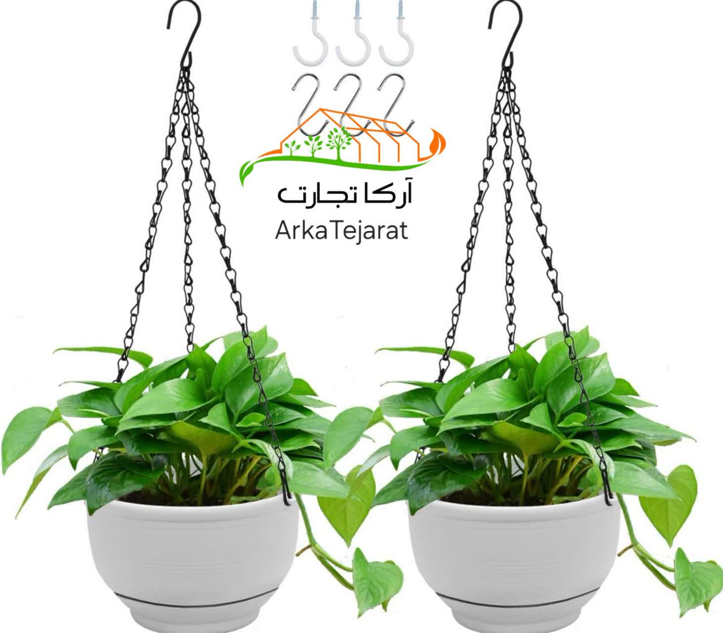 فروش مستقیم و عمده گلدان پلاستیکی آویز  + قیمت ویژه